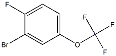 3-Bromo-4-fluorotrifluoromethoxybenzene 化学構造式