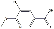 3-Chloro-5-carboxy-2-methoxypyridine Structure