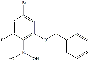 2-Fluoro-4-bromo-6-benzyloxyphenylboronic acid Structure