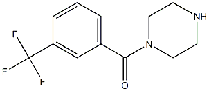 1-Piperazinyl[3-(trifluoromethyl)phenyl]methanone Structure