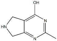 2-Methyl-6,7-dihydro-5H-pyrrolo-[3,4-d]pyrimidin-4-ol,,结构式