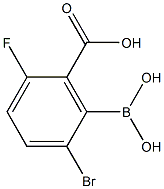  2-Bromo-5-fluoro-6-carboxyphenylboronic acid