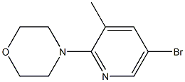 4-(5-Bromo-3-methyl-2-pyridinyl)morpholine Structure