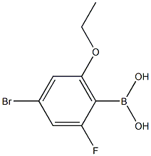 2-Fluoro-4-bromo-6-ethoxyphenylboronic acid Struktur