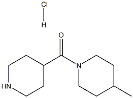 (4-Methyl-1-piperidinyl)(4-piperidinyl)methanonehydrochloride Struktur