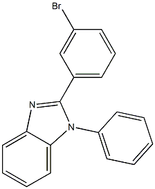 1-苯基-2-(3-溴苯基)苯并咪唑, , 结构式
