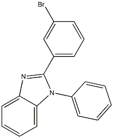 1-phenyl-2-(3-bromophenyl)benzimidazole
 化学構造式