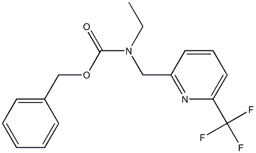 benzyl ethyl((6-(trifluoromethyl)pyridin-2-yl)methyl)carbamate 结构式