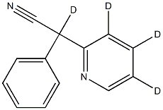 a-Phenyl-a-(2-pyridyl)acetonitrile-d4 Structure