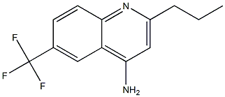 4-Amino-6-trifluoromethyl-2-propylquinoline,,结构式