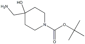 1-Boc-4-(aminomethyl)-4-hydroxypiperidine Struktur
