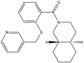 ((4aR,8aS)-Octahydroisoquinoline-2(1H)-yl)(2-(pyridin-3-ylmethylthio)phenyl)methanone|