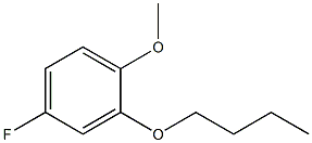 2-Butoxy-4-fluoro-1-methoxybenzene 化学構造式