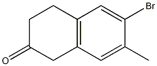 6-Bromo-7-methyl-3,4-dihydronaphthalen-2(1H)-one Structure