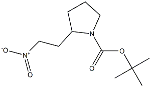 tert-butyl 2-(2-nitroethyl)pyrrolidine-1-carboxylate Structure