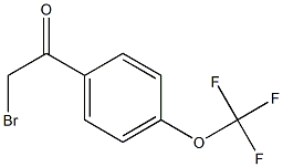 2-Bromo-4'-trifluoromethoxyacetophenoen 化学構造式