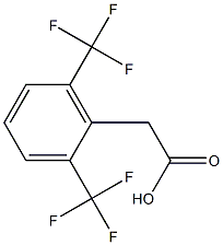 2,6-Bis(trifluoromethyl)phenylacetic acid Struktur