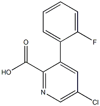 5-Chloro-3-(2-fluorophenyl)picolinic acid Structure