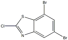 2-Chloro-5,7-dibromobenzothiazole 化学構造式