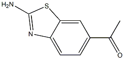2-amino-6-acetylbenzothiazole 化学構造式