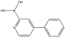 4-Phenylpyridine-2-boronic acid,,结构式