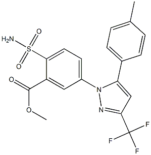 Celecoxib Carboxylic Acid Methyl Ester,,结构式