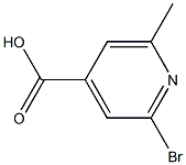 2-bromo-6-methyl-isonicotinic acid,,结构式