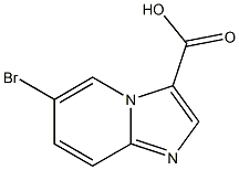 6-bromoimidazol[1,2-a]pyridine-3-carboxylic acid,,结构式
