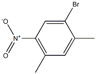 2,4-dimethyl-5-nitro-1-bromobenzene 化学構造式