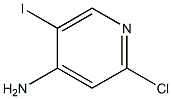 2-氯-5-碘-4-氨基吡啶, , 结构式