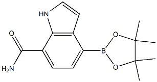 4-(4,4,5,5-tetramethyl-1,3,2-dioxaborolan-2-yl)-1H-indole-7-carboxamide