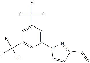 1-(3,5-bis(trifluoromethyl)phenyl)-1H-pyrazole-3-carbaldehyde Structure
