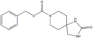 benzyl 2-oxo-1,3,8-triazaspiro[4.5]decane-8-carboxylate Struktur