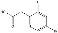 5-Bromo-3-fluoropyridine-2-acetic acid,,结构式