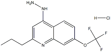 4-Hydrazino-2-propyl-7-trifluoromethoxyquinoline Hydrochloride,,结构式