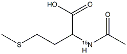 N-Acetyl-DL-methionine-15N Structure