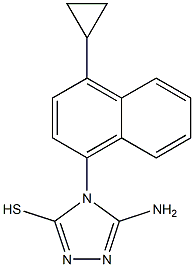  5-amino-4-(4-cyclopropylnaphthalen-1-yl)-4H-1,2,4-triazole-3-thiol