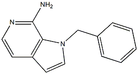 1-benzyl-7-amino-1H-pyrrolo[2,3-c]pyridine Struktur