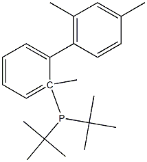 2-二-叔丁基膦-2',4',6'-三甲基联苯,,结构式