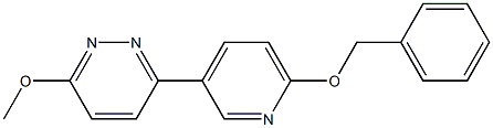 3-(6-(benzyloxy)pyridin-3-yl)-6-methoxypyridazine Struktur