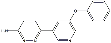 6-(5-phenoxypyridin-3-yl)pyridazin-3-amine 结构式