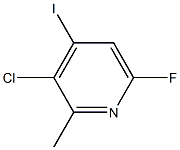 3-chloro-6-fluoro-4-iodo-2-methylpyridine 结构式