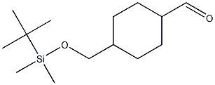 4-((tert-butyldimethylsilyloxy)methyl)cyclohexanecarbaldehyde Struktur