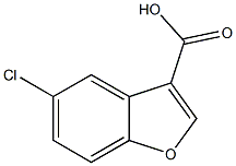 5-chloro-1-benzofuran-3-carboxylic acid,,结构式