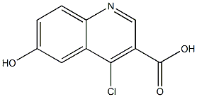 4-chloro-6-hydroxyquinoline-3-carboxylic acid Struktur