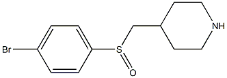 4-(4-Bromo-benzenesulfinylmethyl)-piperidine,,结构式