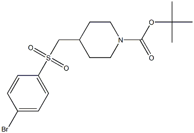 4-(4-Bromo-benzenesulfonylmethyl)-piperidine-1-carboxylic acid tert-butyl ester|