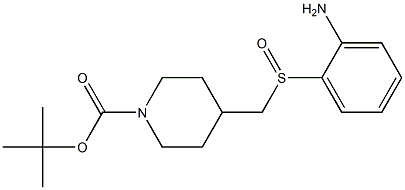 4-(2-Amino-benzenesulfinylmethyl)-piperidine-1-carboxylic acid tert-butyl ester,,结构式