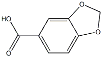 Benzo[1,3]dioxole-5-carboxylic acid,,结构式