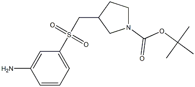 3-(3-Amino-benzenesulfonylmethyl)-pyrrolidine-1-carboxylic acid tert-butyl ester